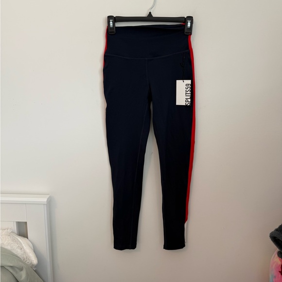 NWT SPLITS59 Monah High Waist Techflex 7/8 Legging in Indigo & Blood Orange S - Picture 4 of 6